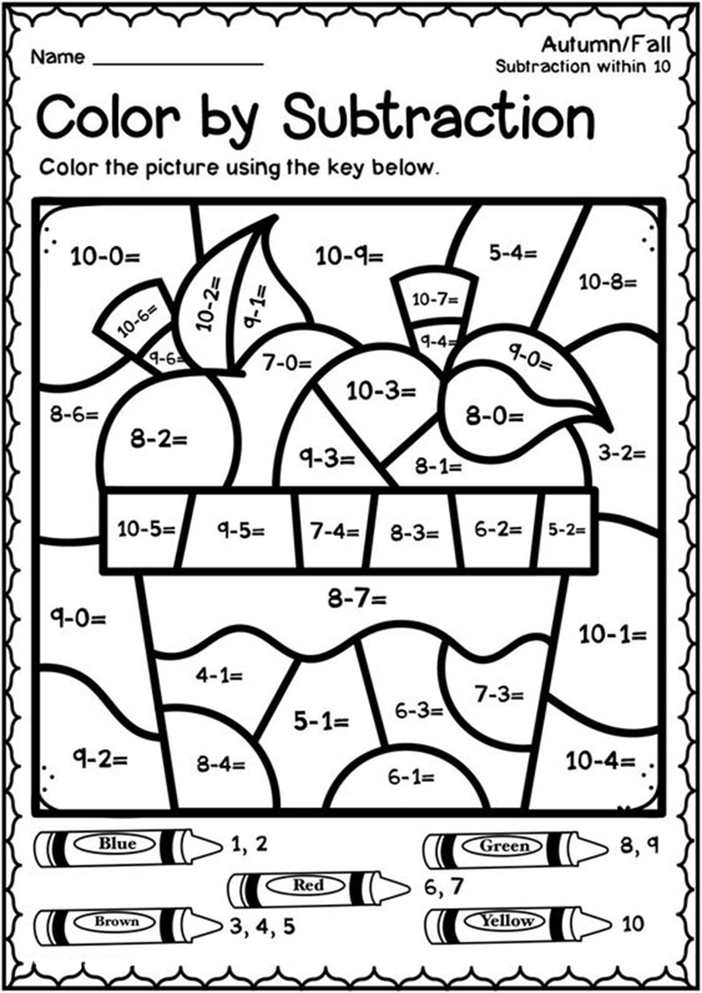 Number Coloring Pages Free Printable Worksheets 112