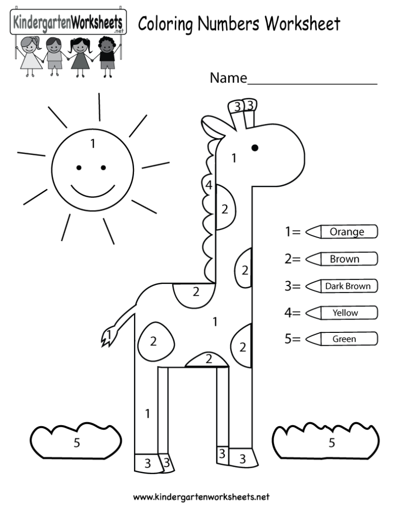 Number Coloring Pages Free Printable Worksheets 117