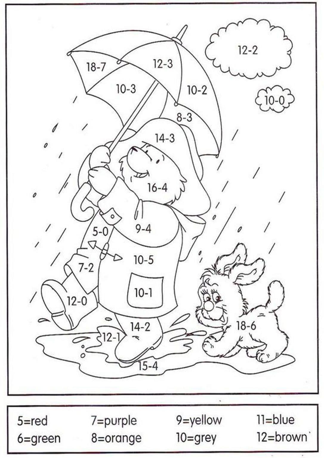 Number Coloring Pages Free Printable Worksheets 118