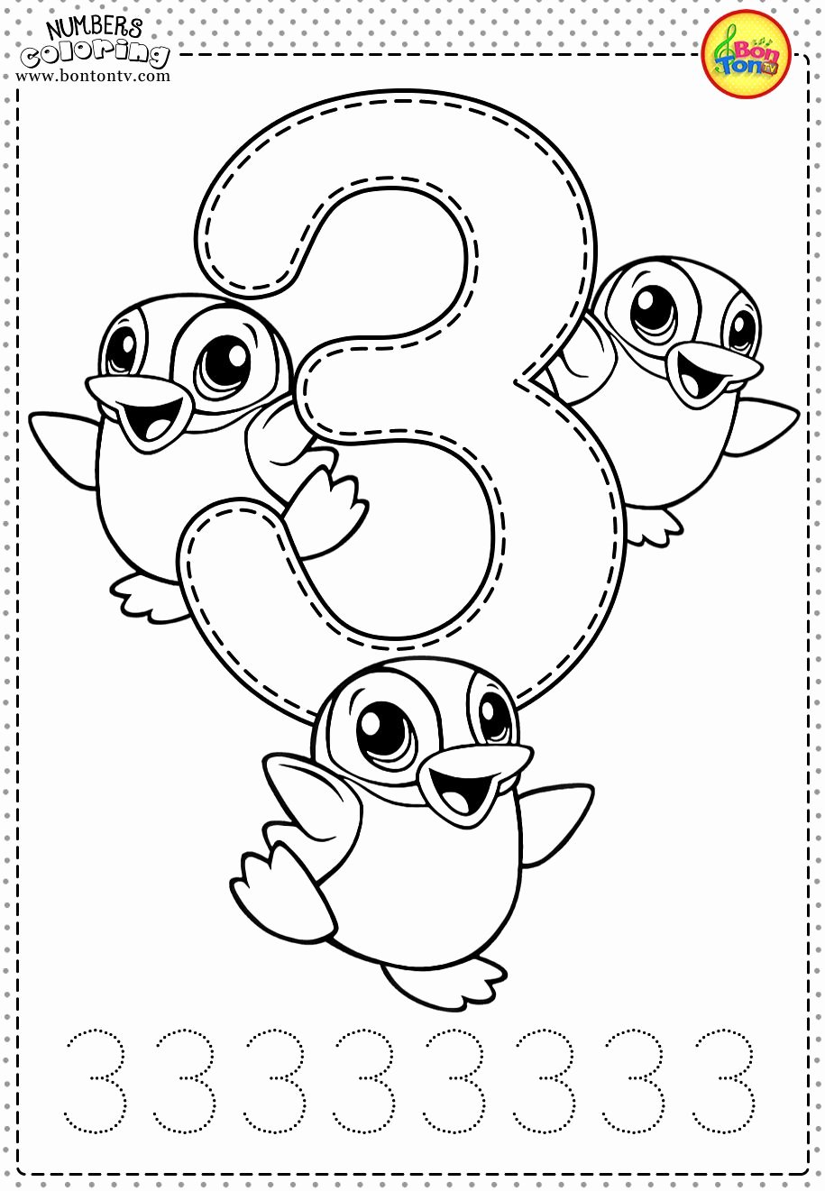 Number Coloring Pages Free Printable Worksheets 119