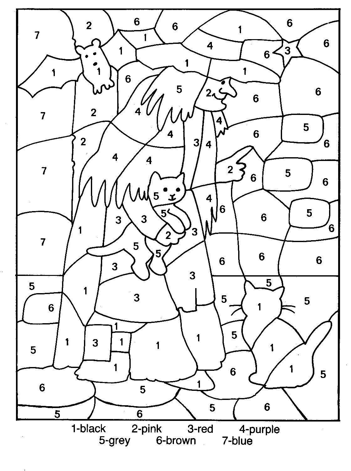 Number Coloring Pages Free Printable Worksheets 120