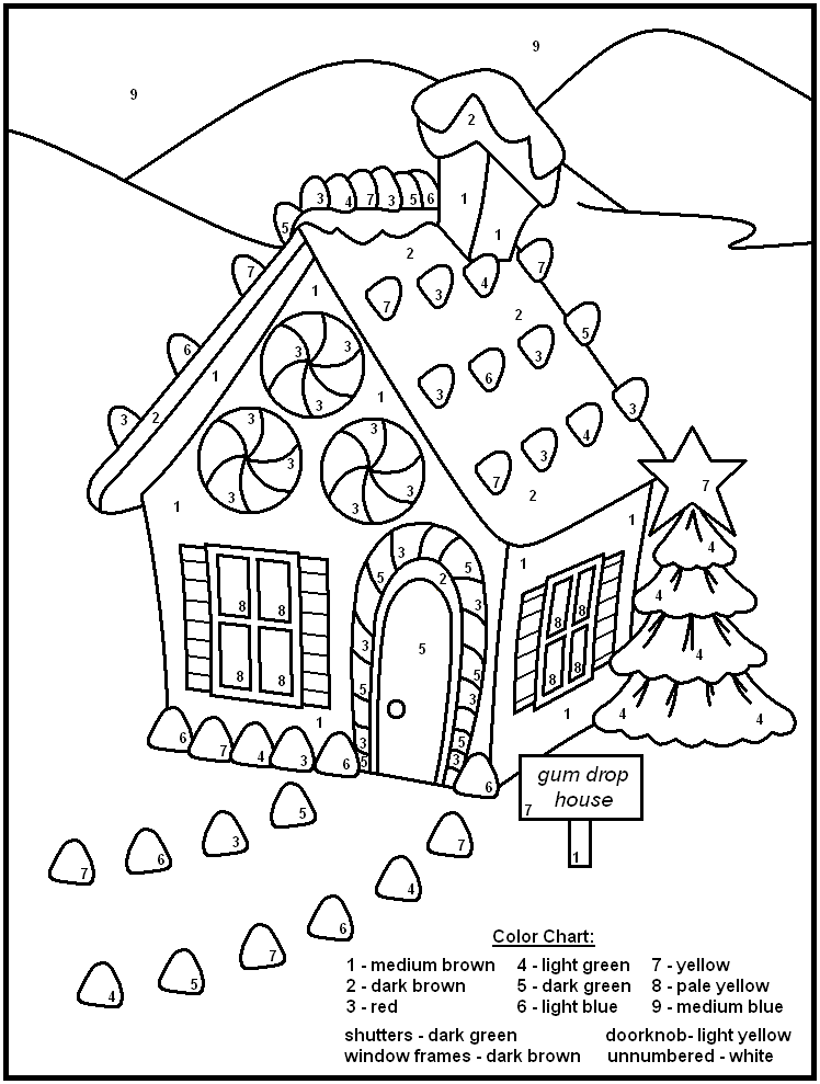 Number Coloring Pages Free Printable Worksheets 121