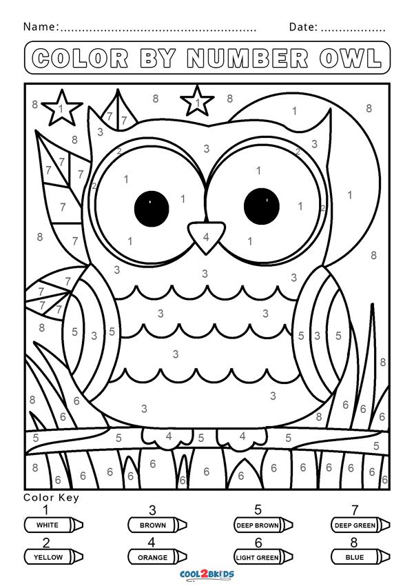 Number Coloring Pages Free Printable Worksheets 127