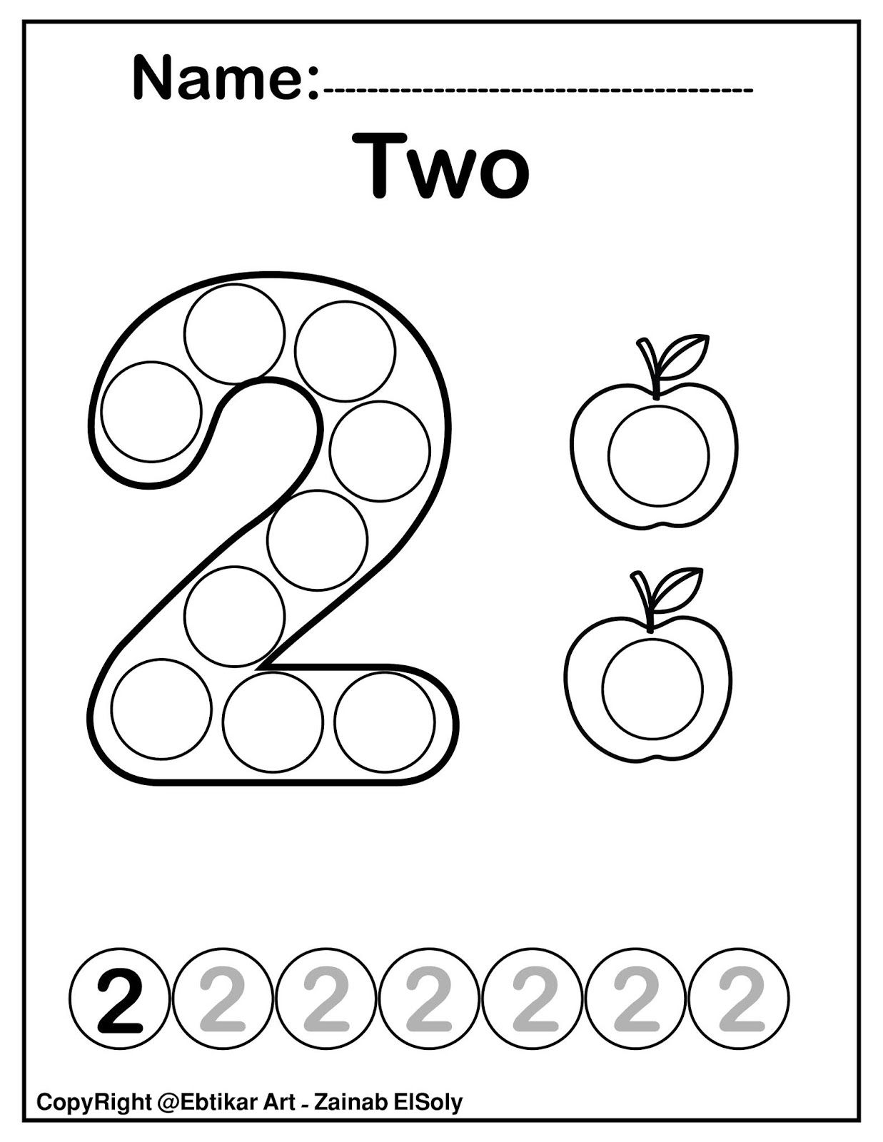 Number Coloring Pages Free Printable Worksheets 139