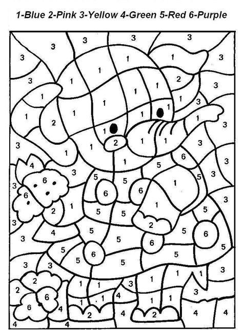 Number Coloring Pages Free Printable Worksheets 14