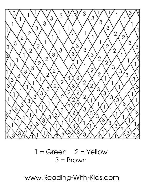 Number Coloring Pages Free Printable Worksheets 140