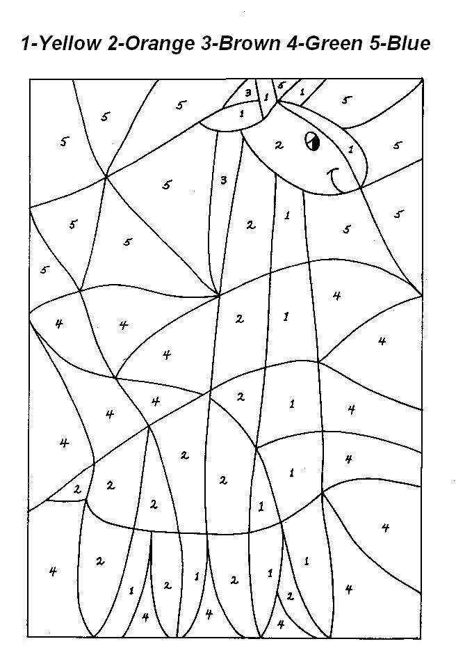 Number Coloring Pages Free Printable Worksheets 142