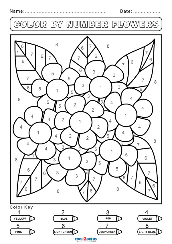 Number Coloring Pages Free Printable Worksheets 145