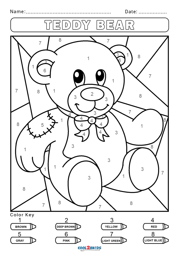 Number Coloring Pages Free Printable Worksheets 148