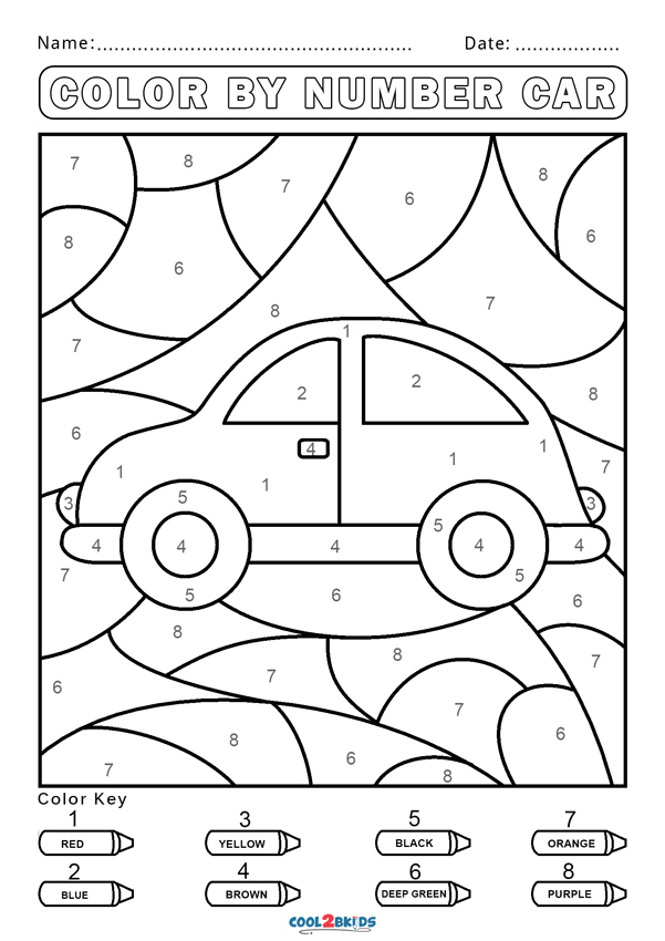 Number Coloring Pages Free Printable Worksheets 151