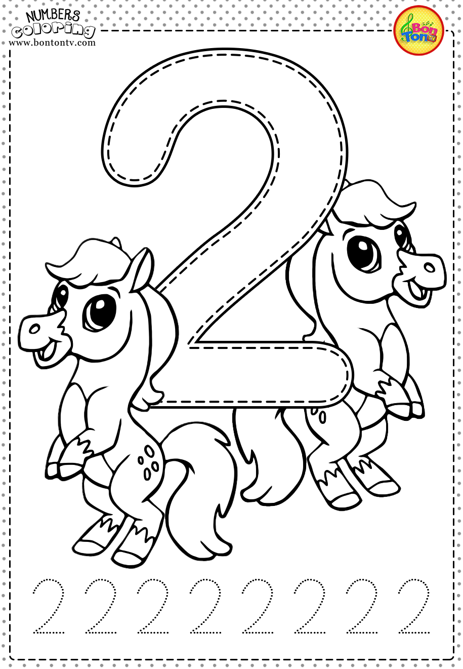 Number Coloring Pages Free Printable Worksheets 153