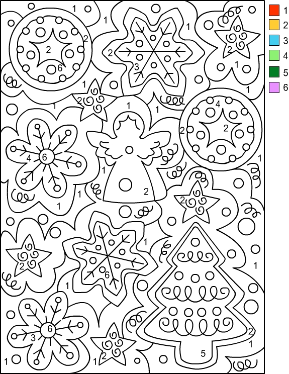 Number Coloring Pages Free Printable Worksheets 18