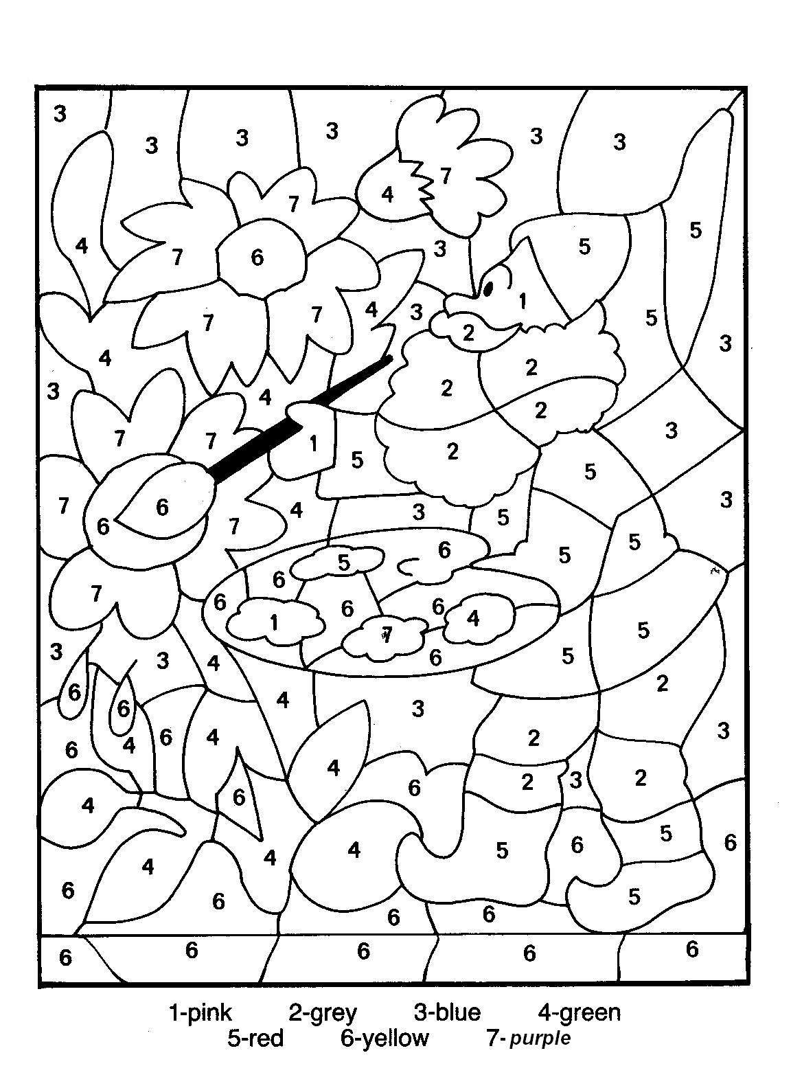 Number Coloring Pages Free Printable Worksheets 2