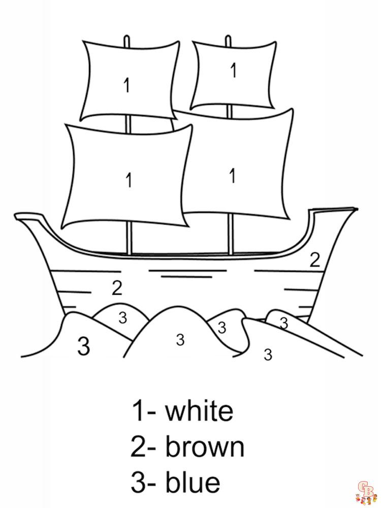 Number Coloring Pages Free Printable Worksheets 22