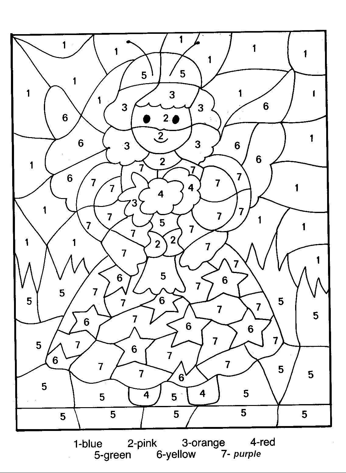 Number Coloring Pages Free Printable Worksheets 23