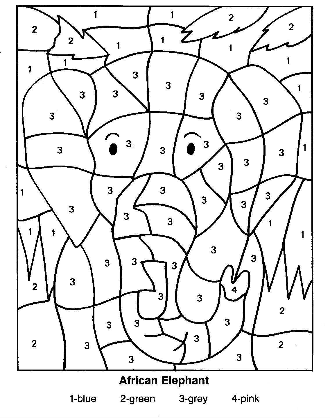 Number Coloring Pages Free Printable Worksheets 25