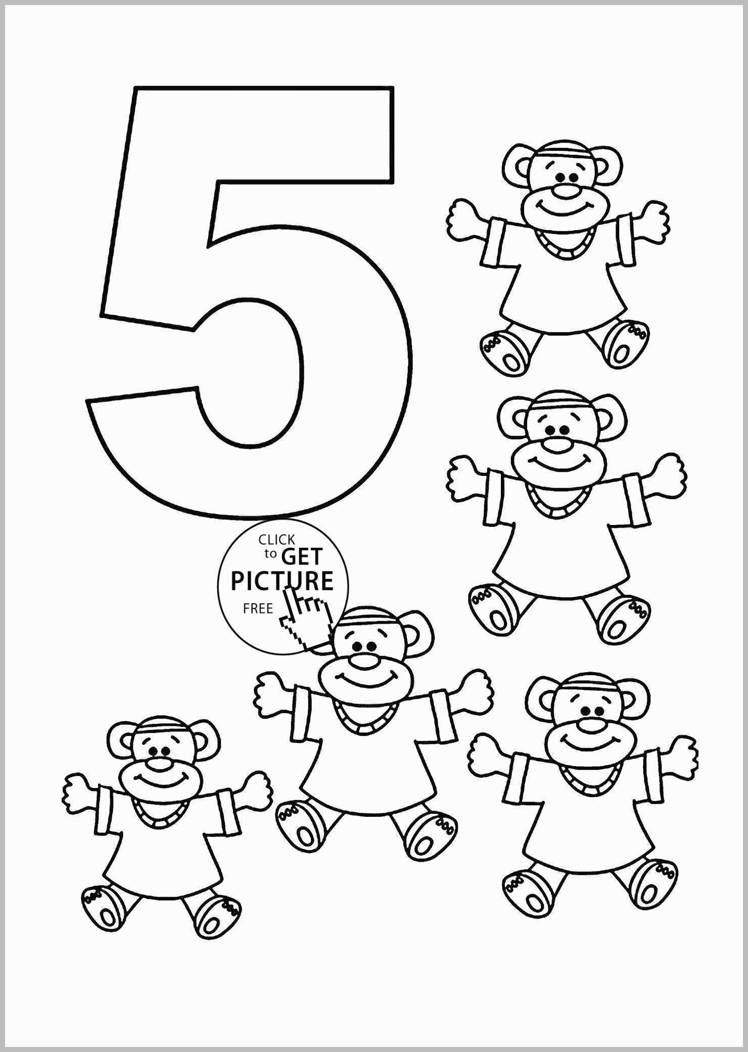 Number Coloring Pages Free Printable Worksheets 40