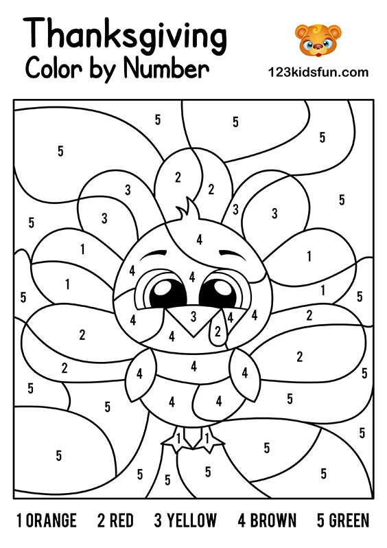 Number Coloring Pages Free Printable Worksheets 41