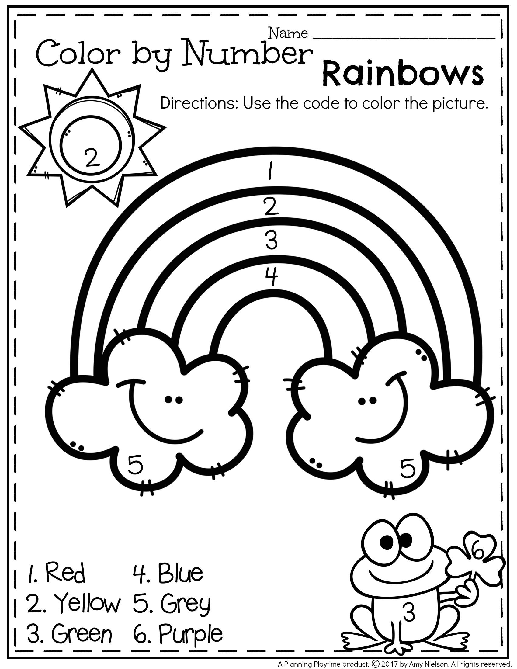 Number Coloring Pages Free Printable Worksheets 42