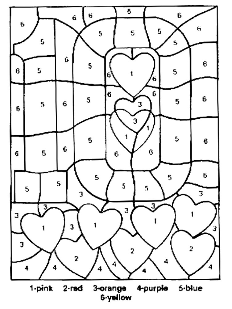 Number Coloring Pages Free Printable Worksheets 45