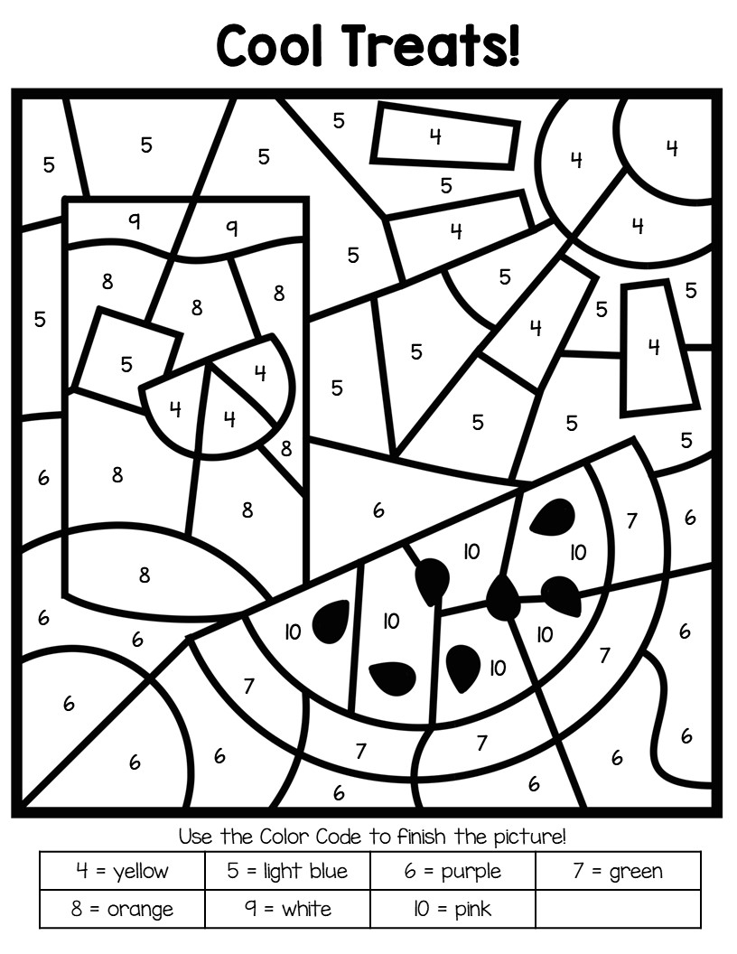 Number Coloring Pages Free Printable Worksheets 46