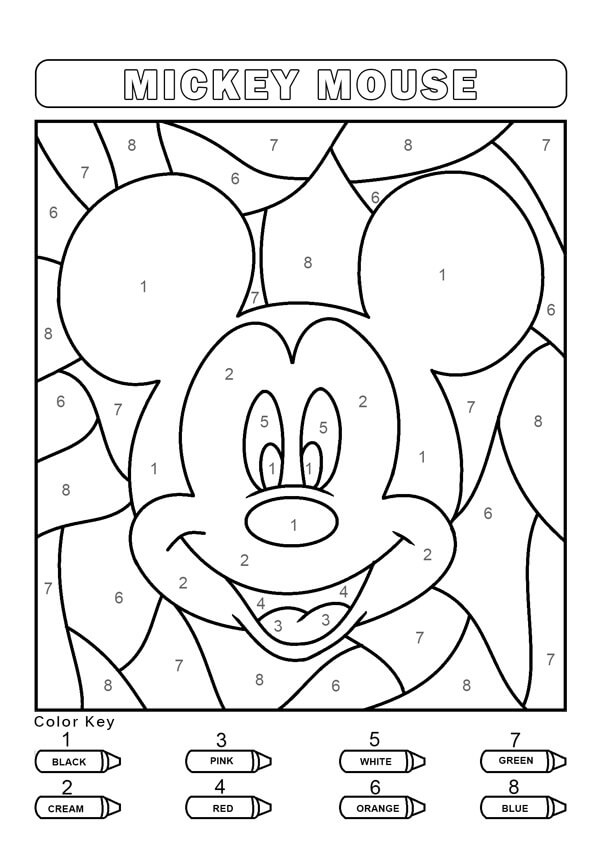 Number Coloring Pages Free Printable Worksheets 49