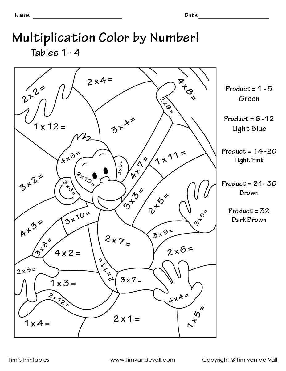 Number Coloring Pages Free Printable Worksheets 51