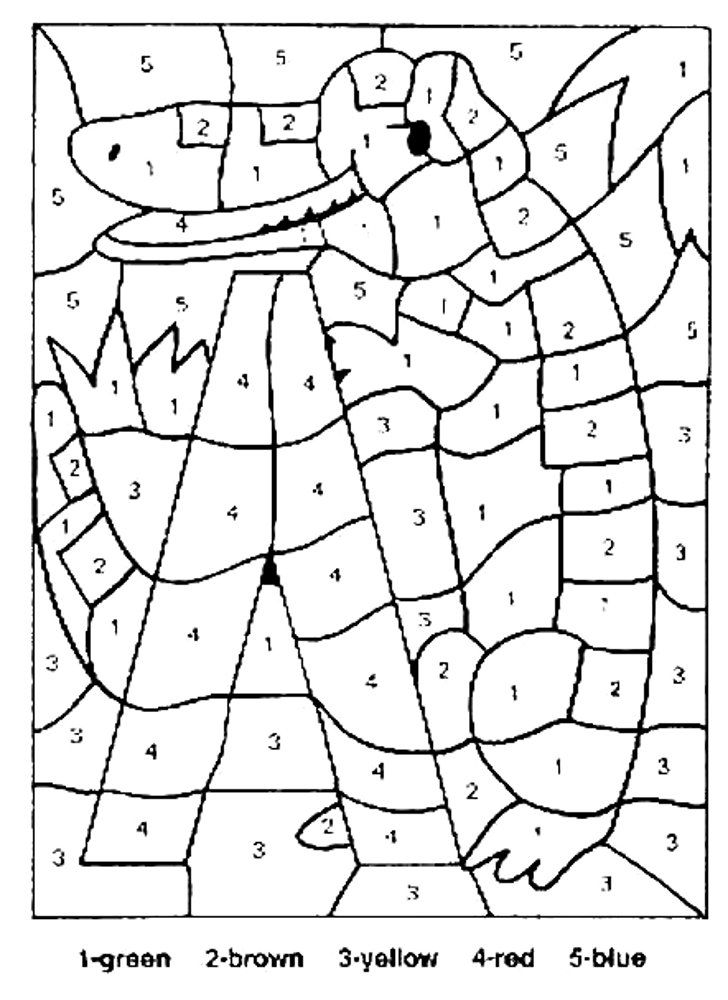 Number Coloring Pages Free Printable Worksheets 53