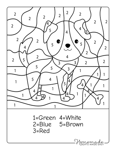 Number Coloring Pages Free Printable Worksheets 6