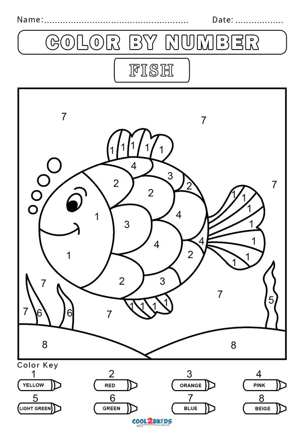 Number Coloring Pages Free Printable Worksheets 62