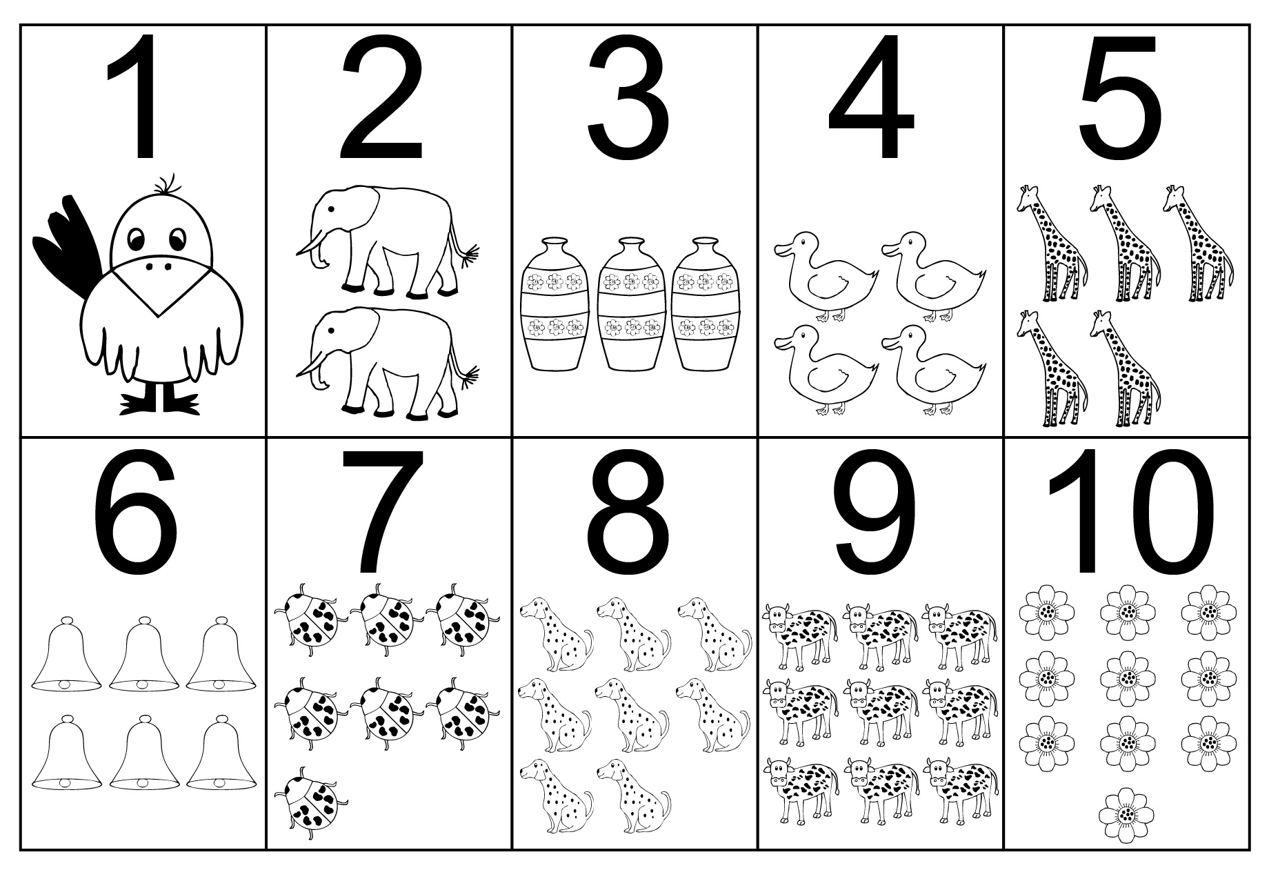 Number Coloring Pages Free Printable Worksheets 63