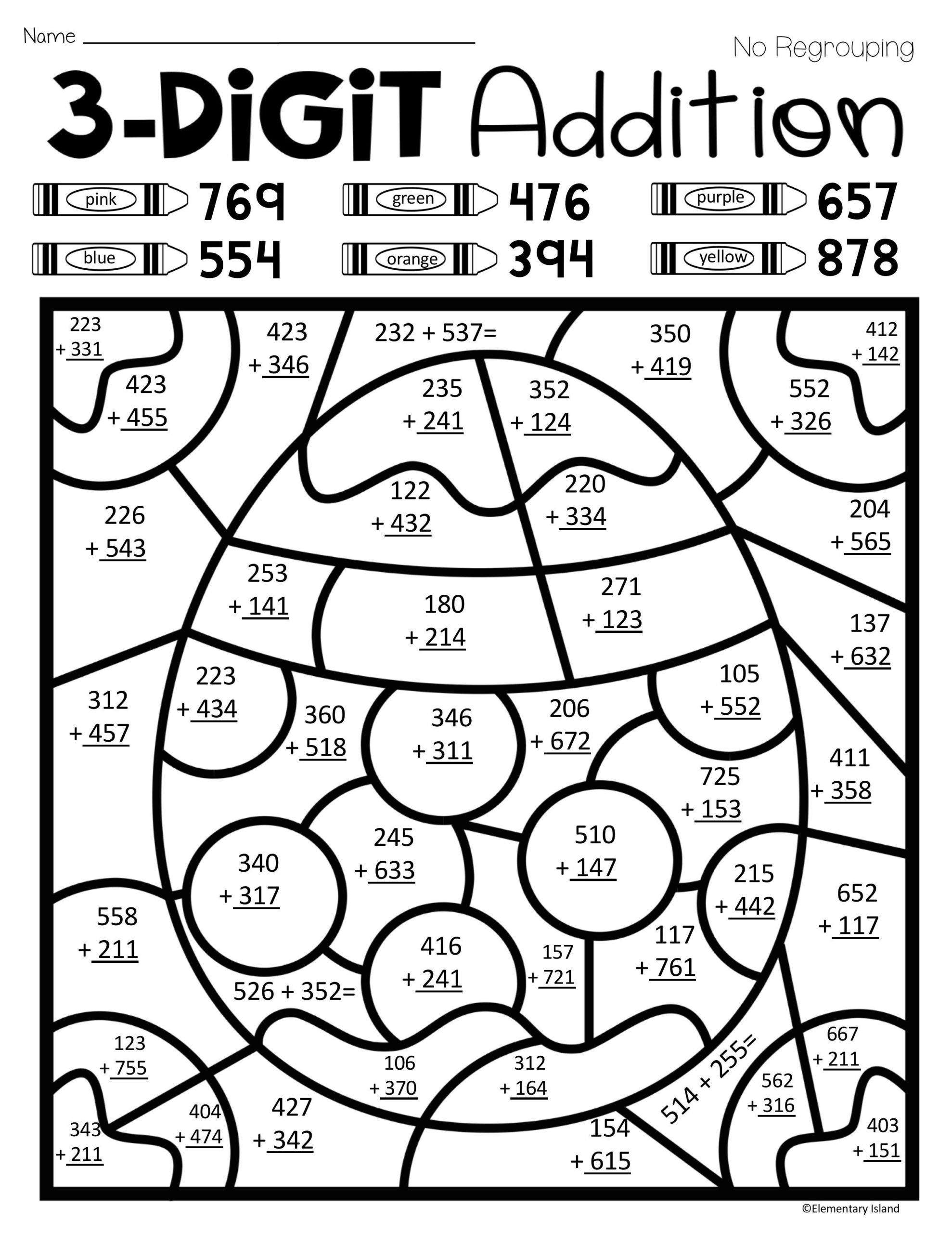 Number Coloring Pages Free Printable Worksheets 73