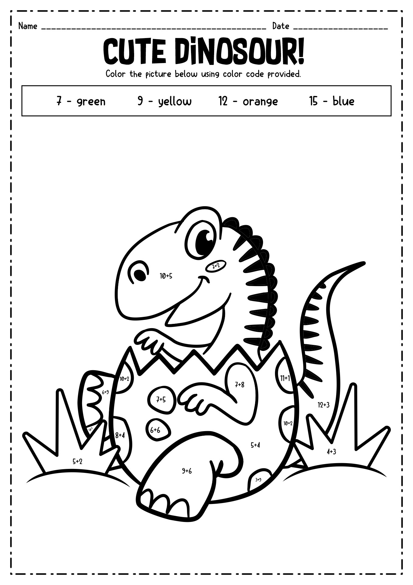 Number Coloring Pages Free Printable Worksheets 76