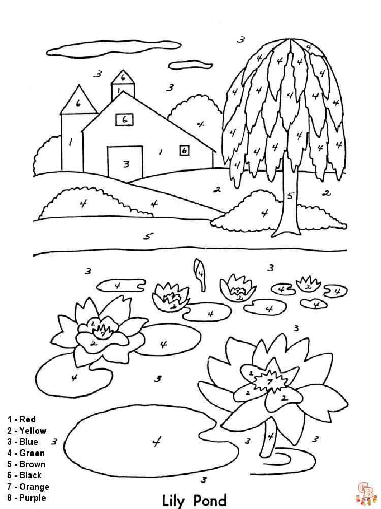 Number Coloring Pages Free Printable Worksheets 81