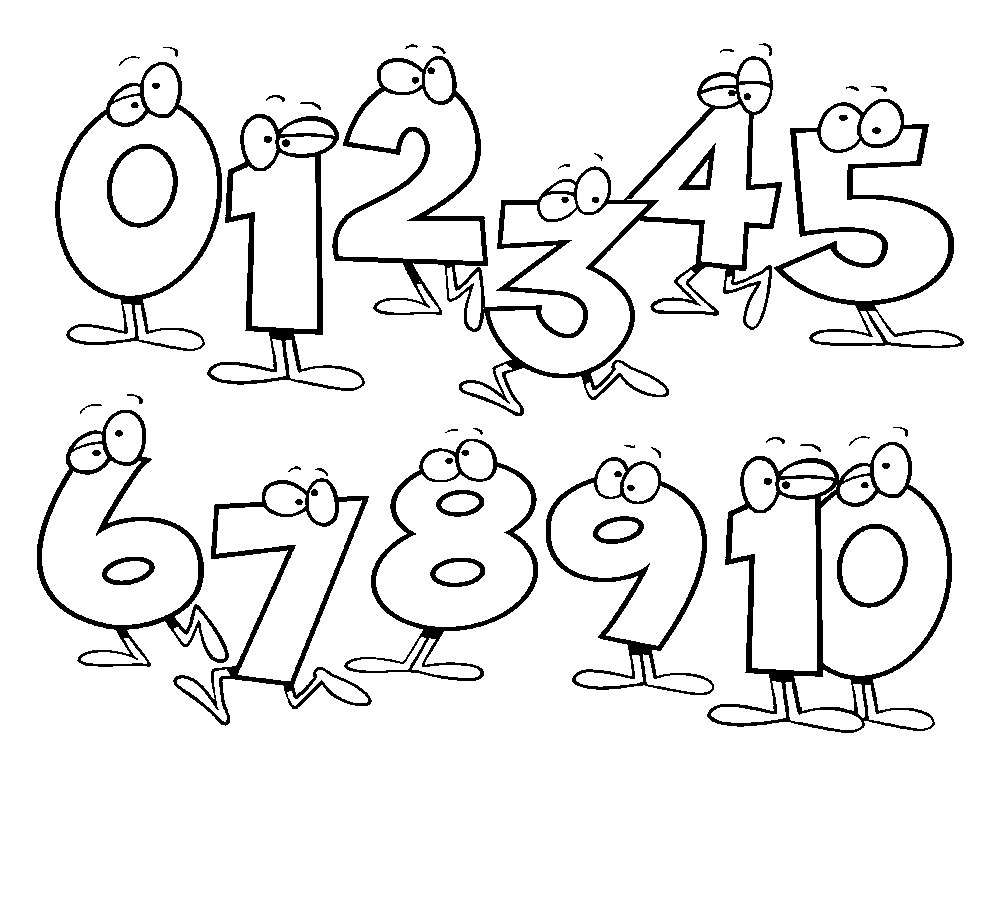 Number Coloring Pages Free Printable Worksheets 82