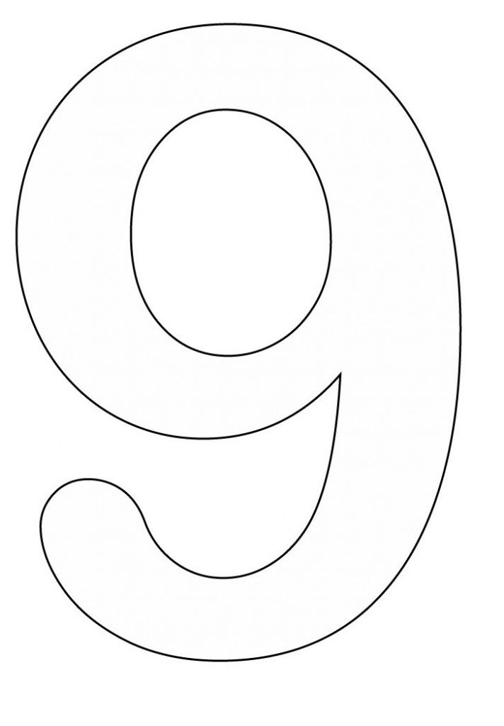 Number Coloring Pages Free Printable Worksheets 83