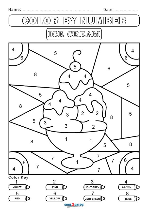 Number Coloring Pages Free Printable Worksheets 90