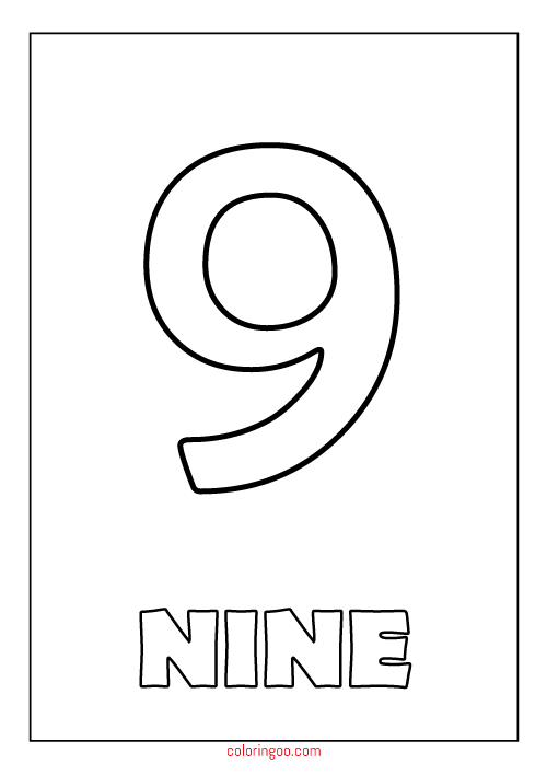 Number Coloring Pages Free Printable Worksheets 92