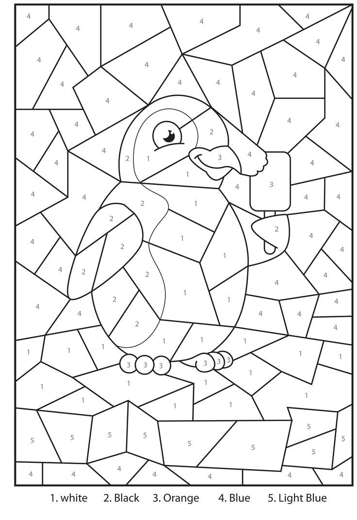 Number Coloring Pages Free Printable Worksheets 97