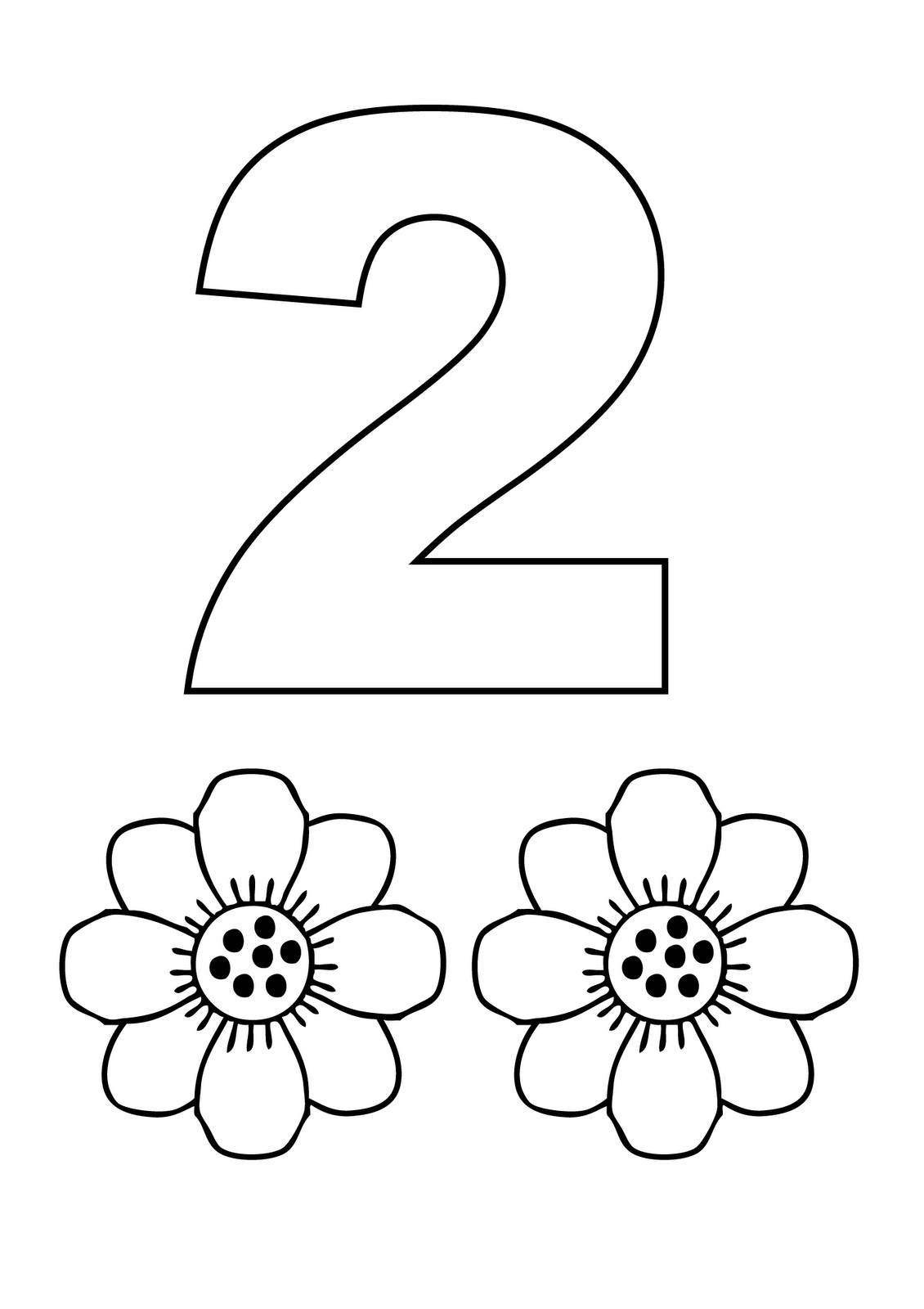 Number Coloring Pages Free Printable Worksheets 98