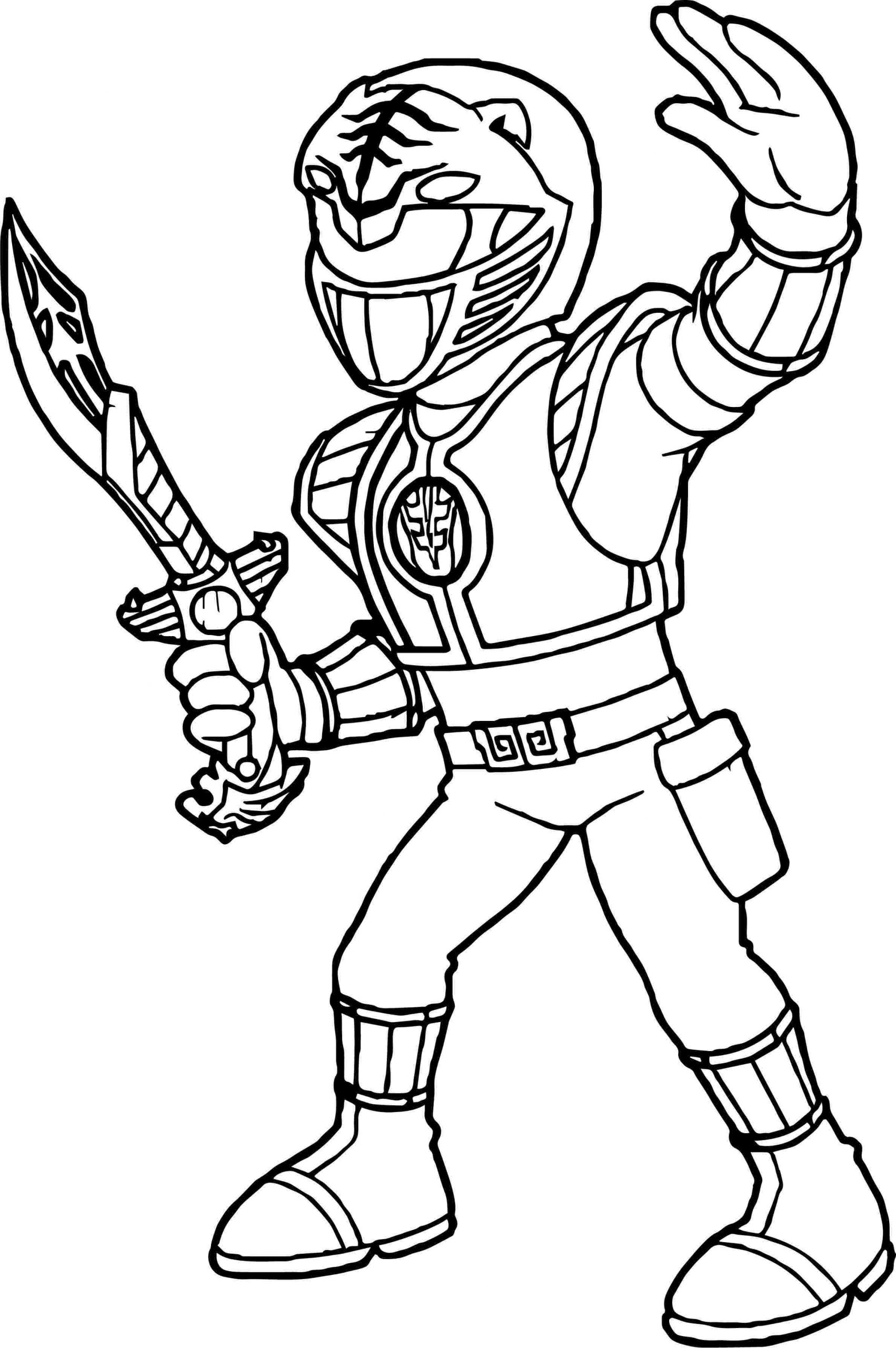 Power Rangers Coloring Pages Printable 1