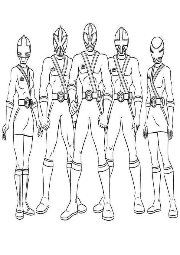 Power Rangers Coloring Pages Printable 10