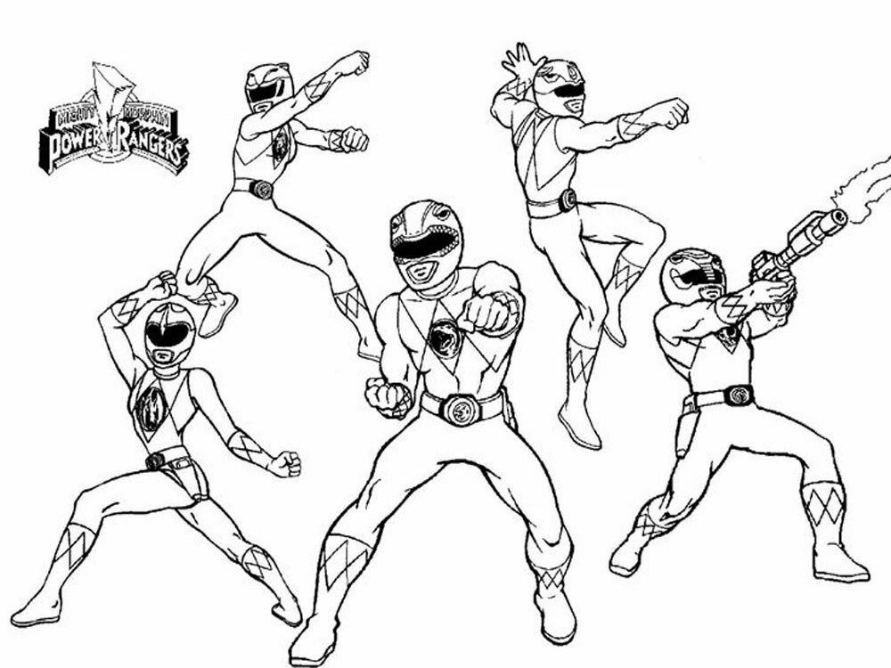 Power Rangers Coloring Pages Printable 100