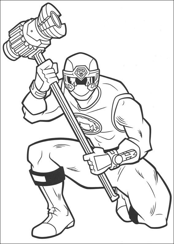 Power Rangers Coloring Pages Printable 103