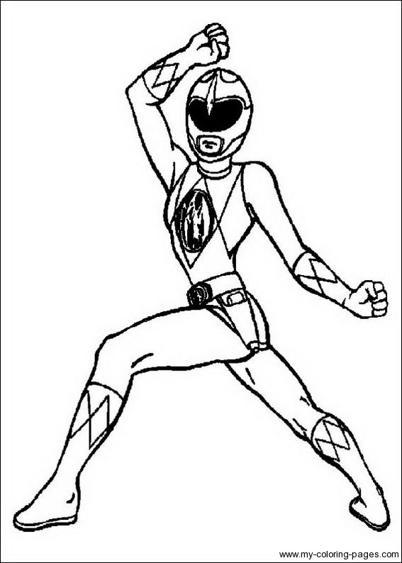 Power Rangers Coloring Pages Printable 104