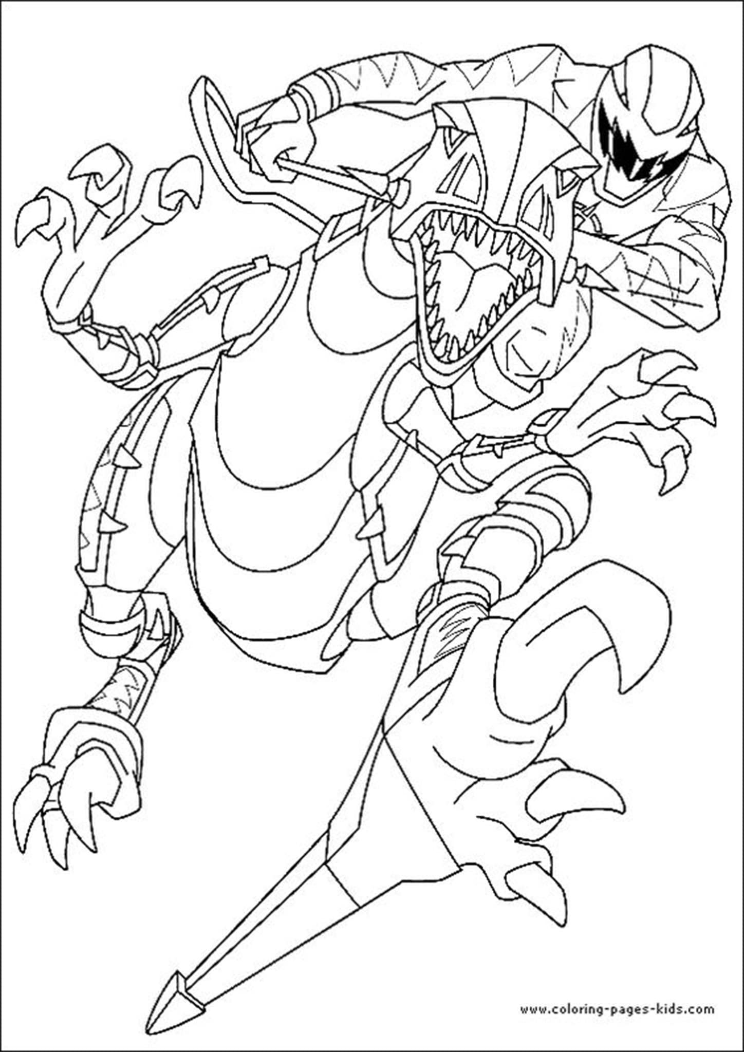 Power Rangers Coloring Pages Printable 107