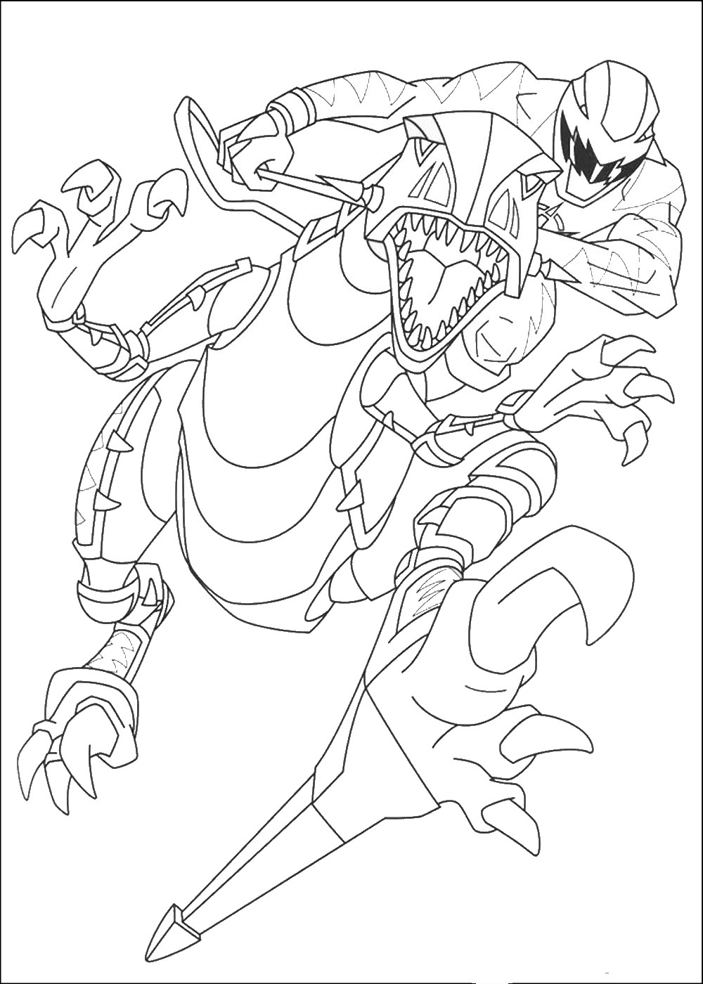 Power Rangers Coloring Pages Printable 109