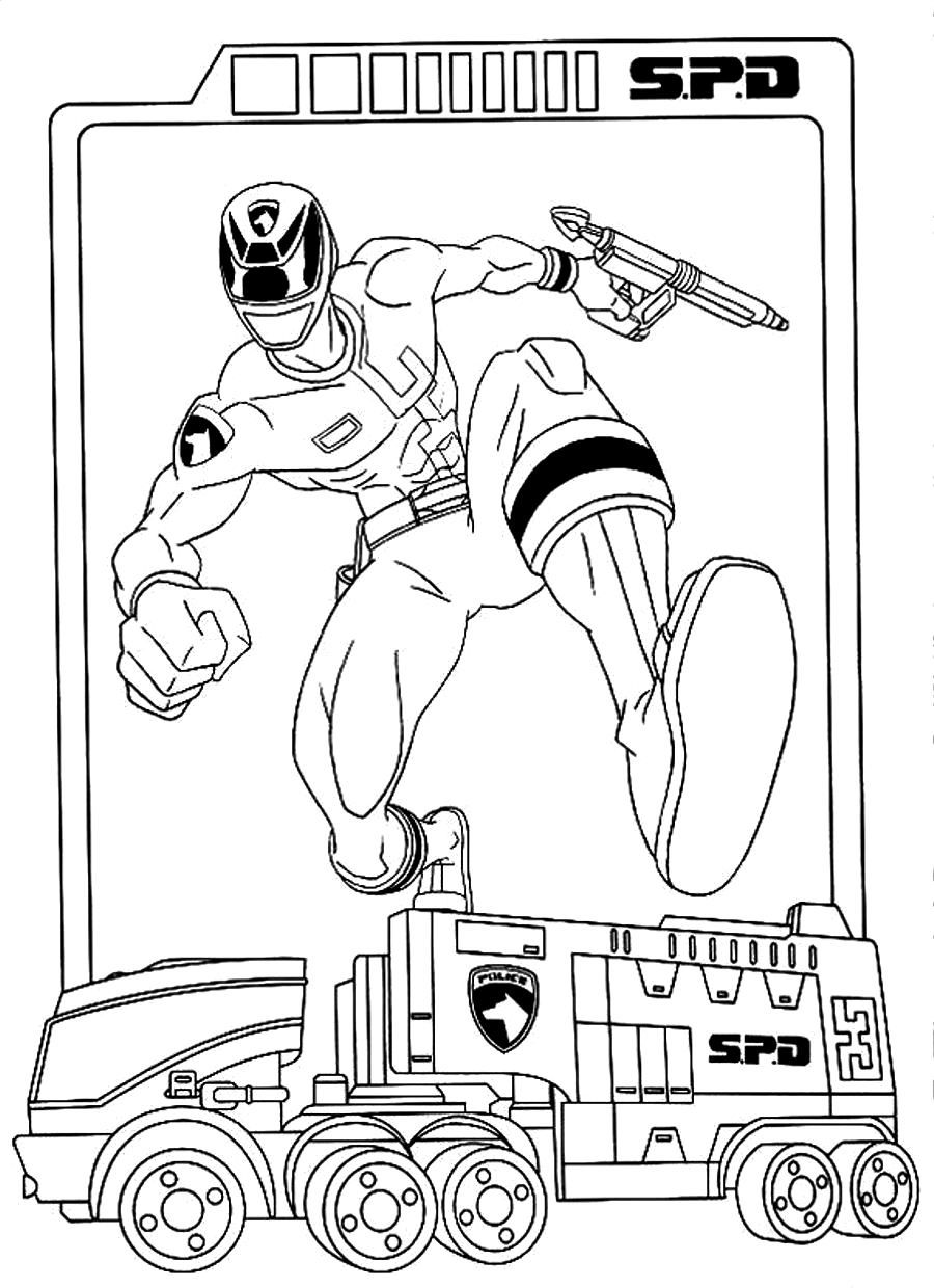 Power Rangers Coloring Pages Printable 110