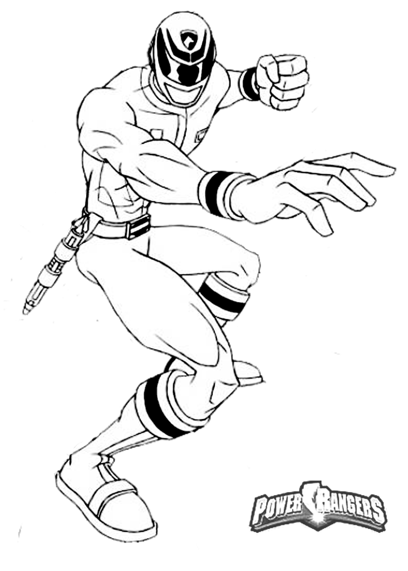 Power Rangers Coloring Pages Printable 112