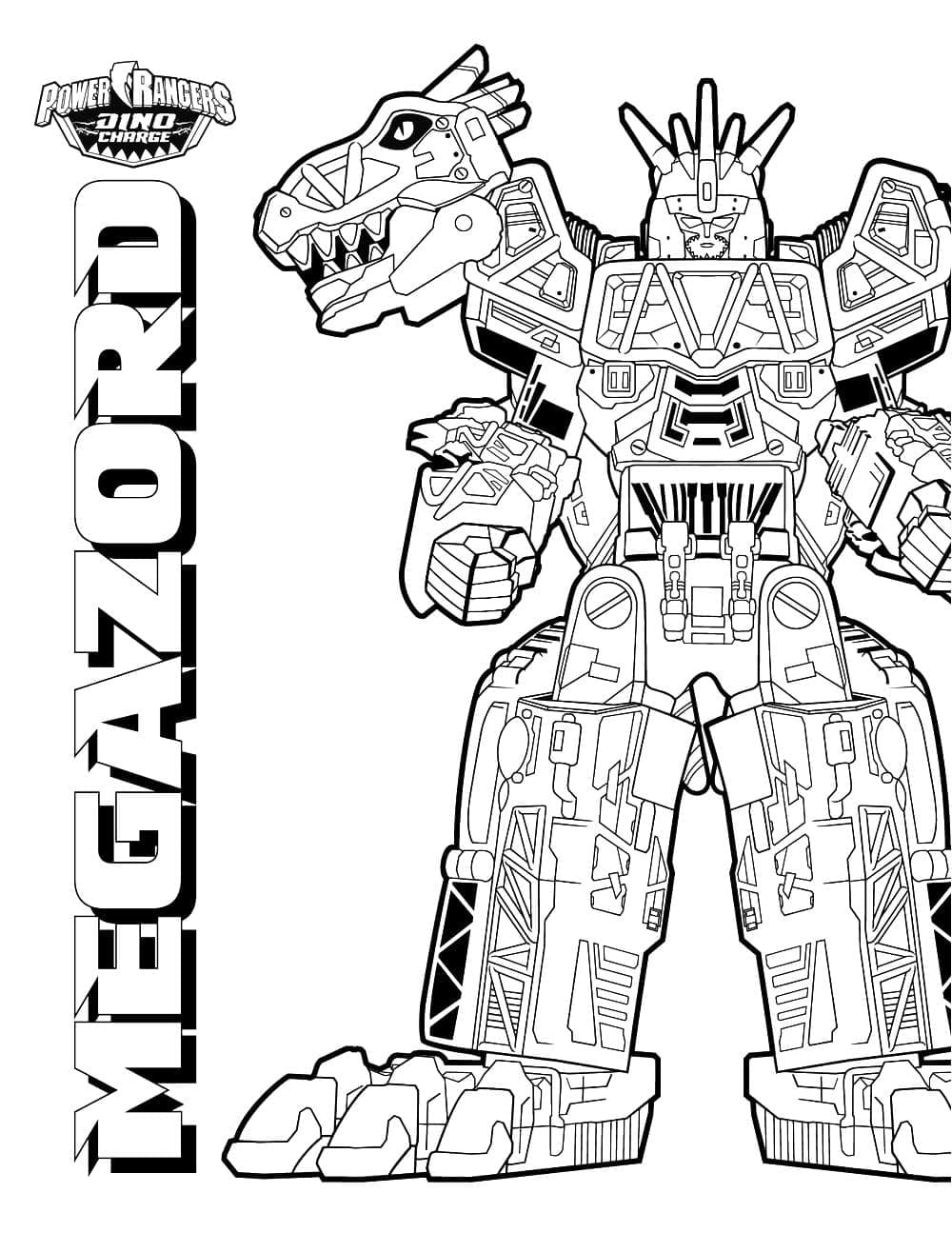 Power Rangers Coloring Pages Printable 113